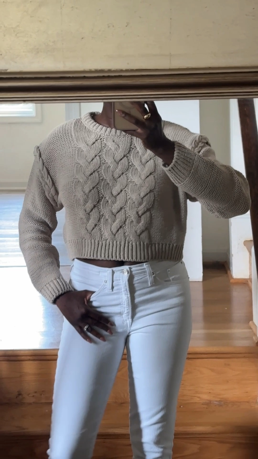 Love this sweater but I’m not really into exposing my belly - didn’t look this cropped on the model. It’s sold out, but I’ve linked other braided sweaters

#LTKmomlife #LTKootd #LTKgrwm