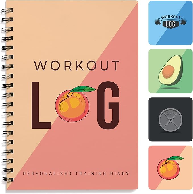 Workout Planner for Daily Fitness Tracking & Goals Setting (A5 Size, 6” x 8”, Peachy Pink), M... | Amazon (US)