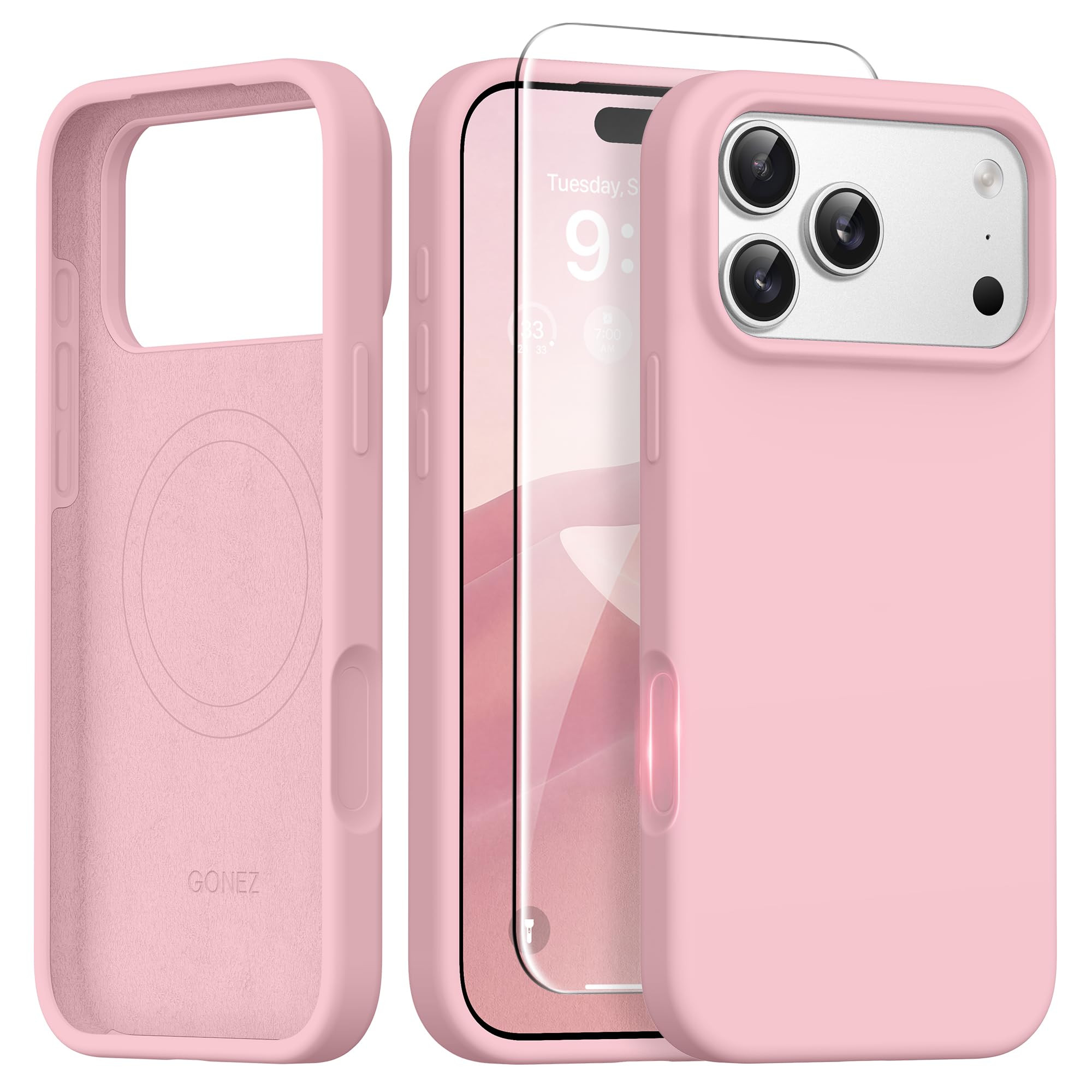 GONEZ Magnetic for iPhone 17 Pro Case, [Compatible with MagSafe] Anti-Scratch Microfiber Lining &... | Amazon (US)