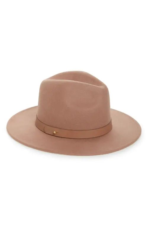 Lack of Color Midnight Mack High Crown Wool Fedora in Mauve at Nordstrom, Size Small | Nordstrom
