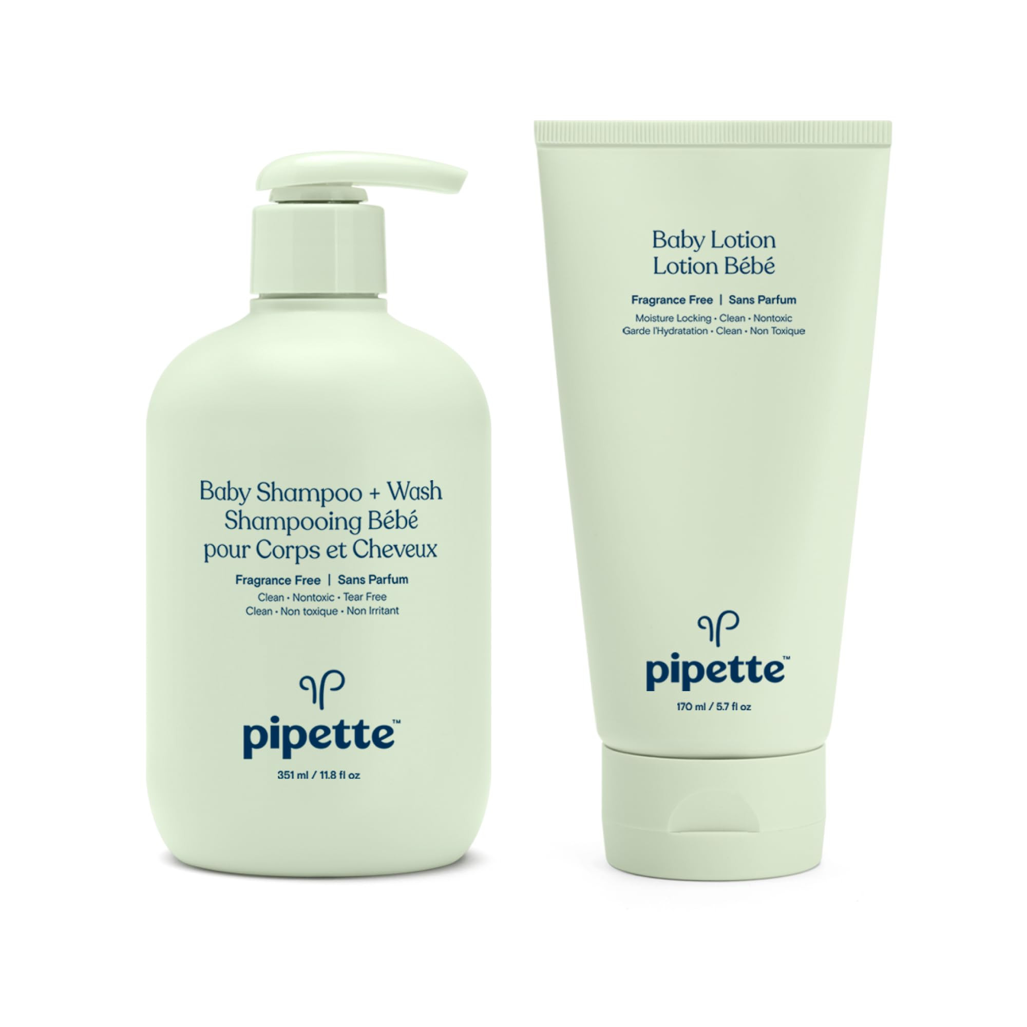 Pipette Fragrance-Free Wash and Lotion Duo, Clean, Tear-Free Bath Time, Sulfate-Free, Paraben-Fre... | Amazon (US)