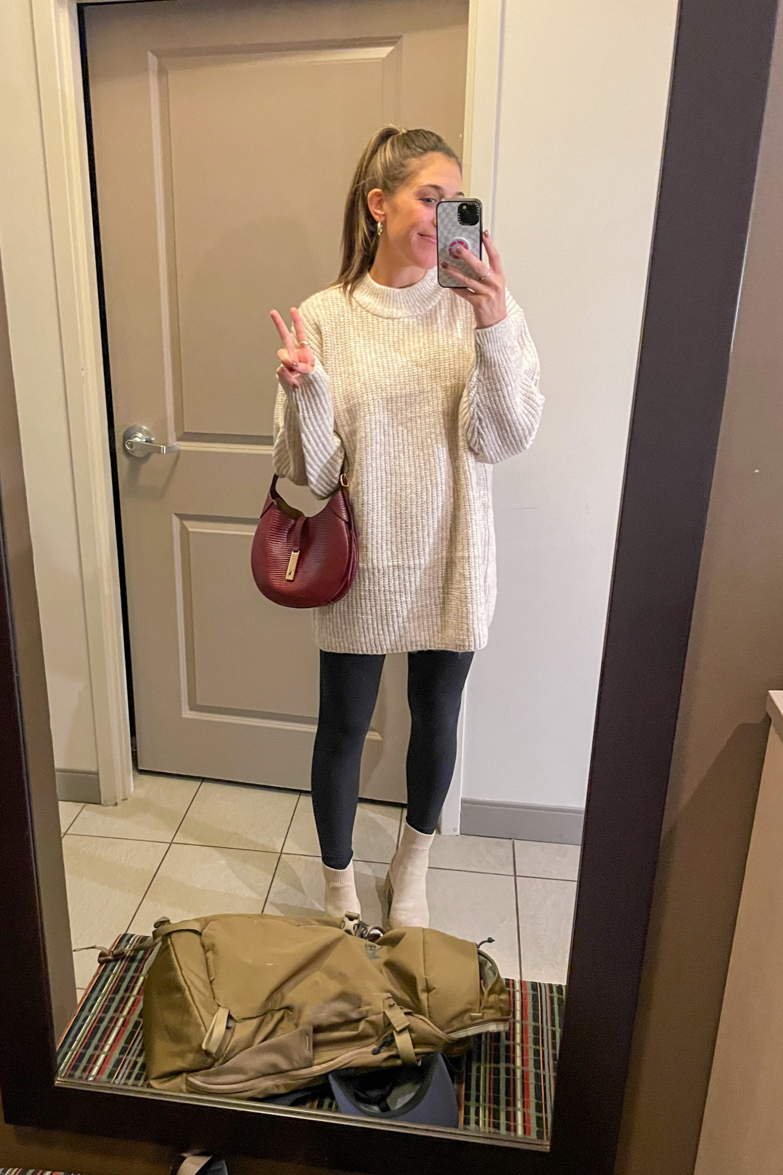 coziest maternity sweater 