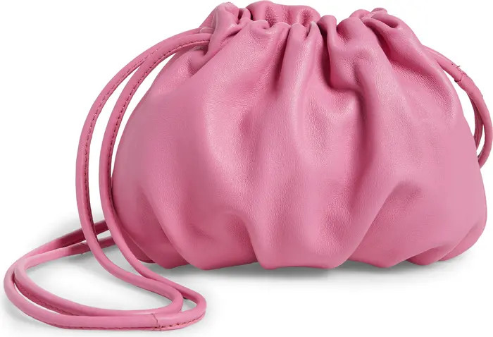Leah Leather Drawstring Crossbody Bag | Nordstrom