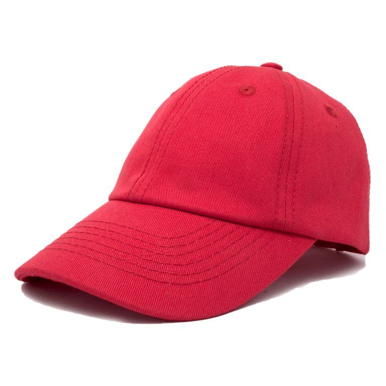 DALIX Toddler Hats for Boys Baseball Hat Baby Caps Youth Cotton Cap Red | Walmart (US)