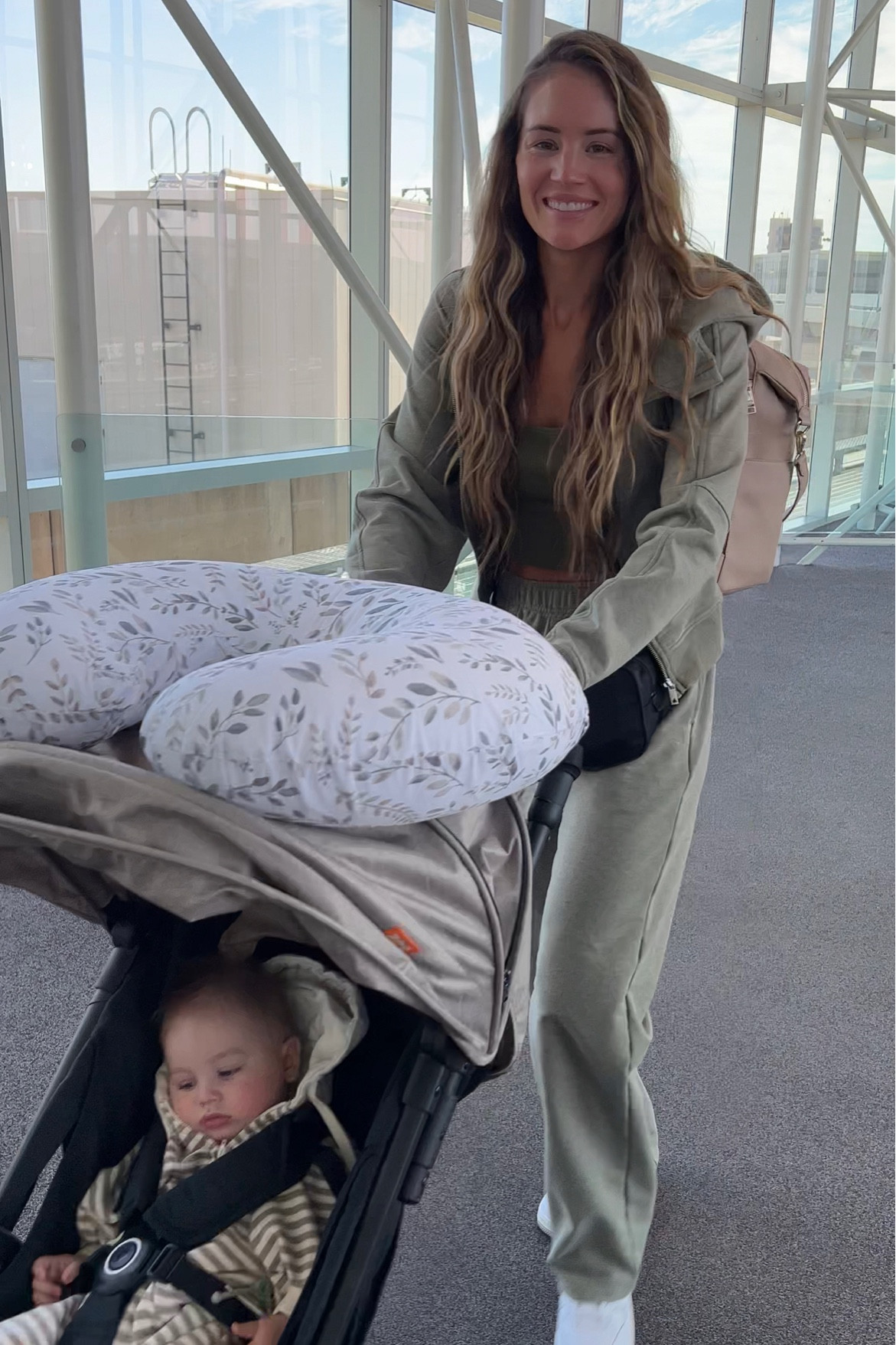 Our travel stroller and diaper bag 