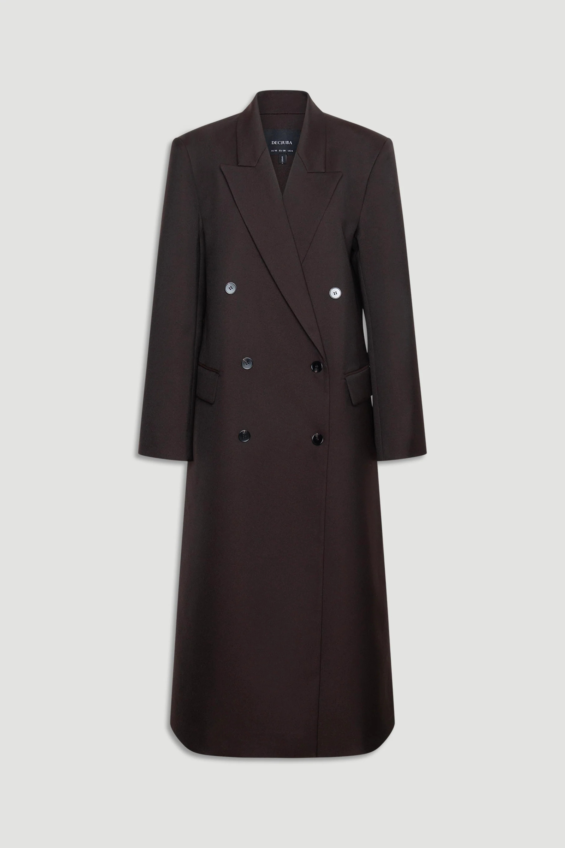 Ella Blazer Coat - Truffle Brown | DECJUBA