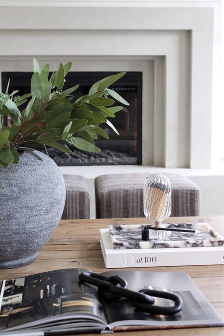 Amazon finds, coffee table styling, top sellers; coffee table, vase, tray, book, greenery, matches, fireplace, ottoman 

#LTKhome #LTKFind #LTKstyletip