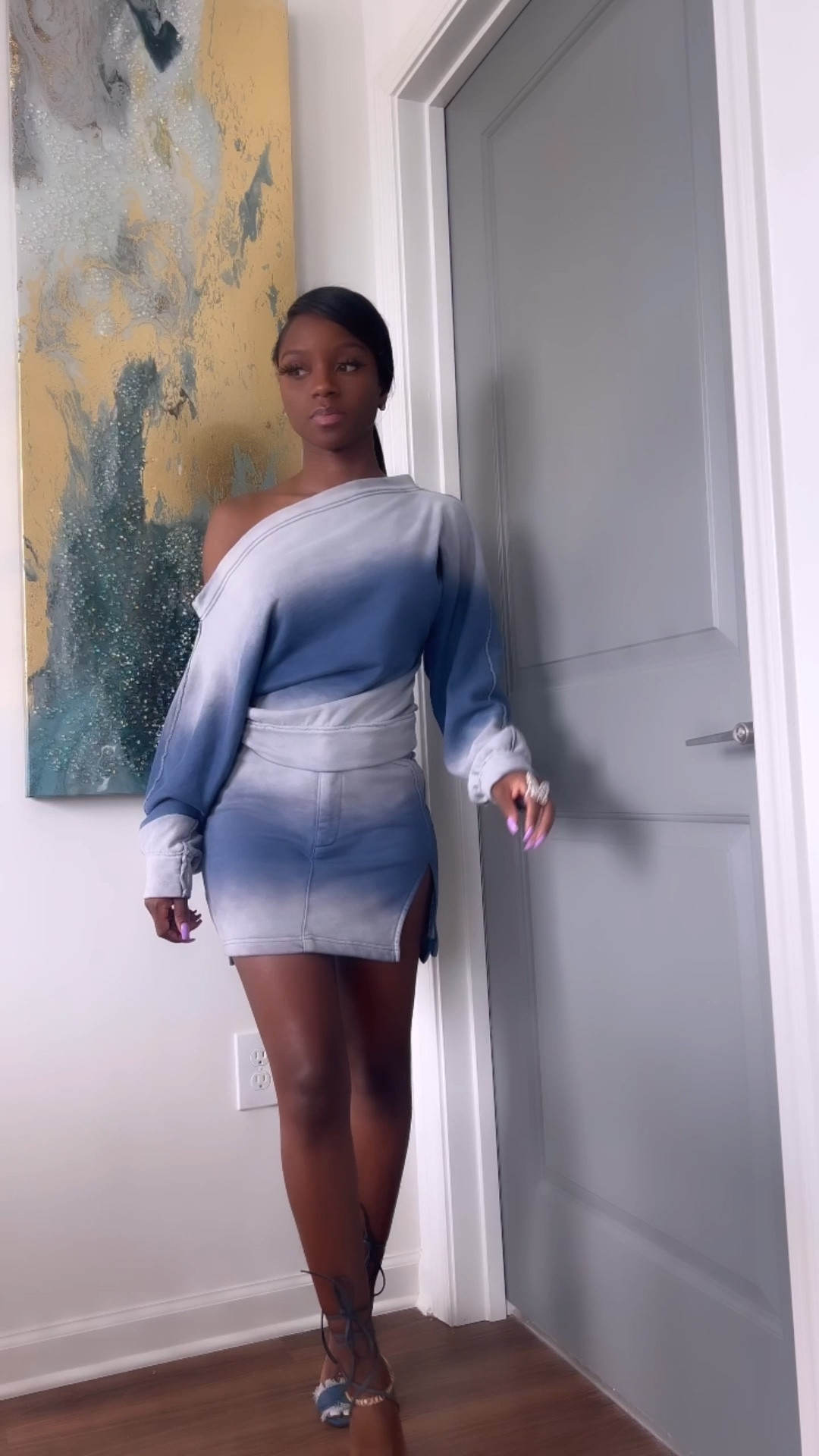 Ombré denim two piece skirt set

#LTKootd #LTKSeasonal #LTKgrwm