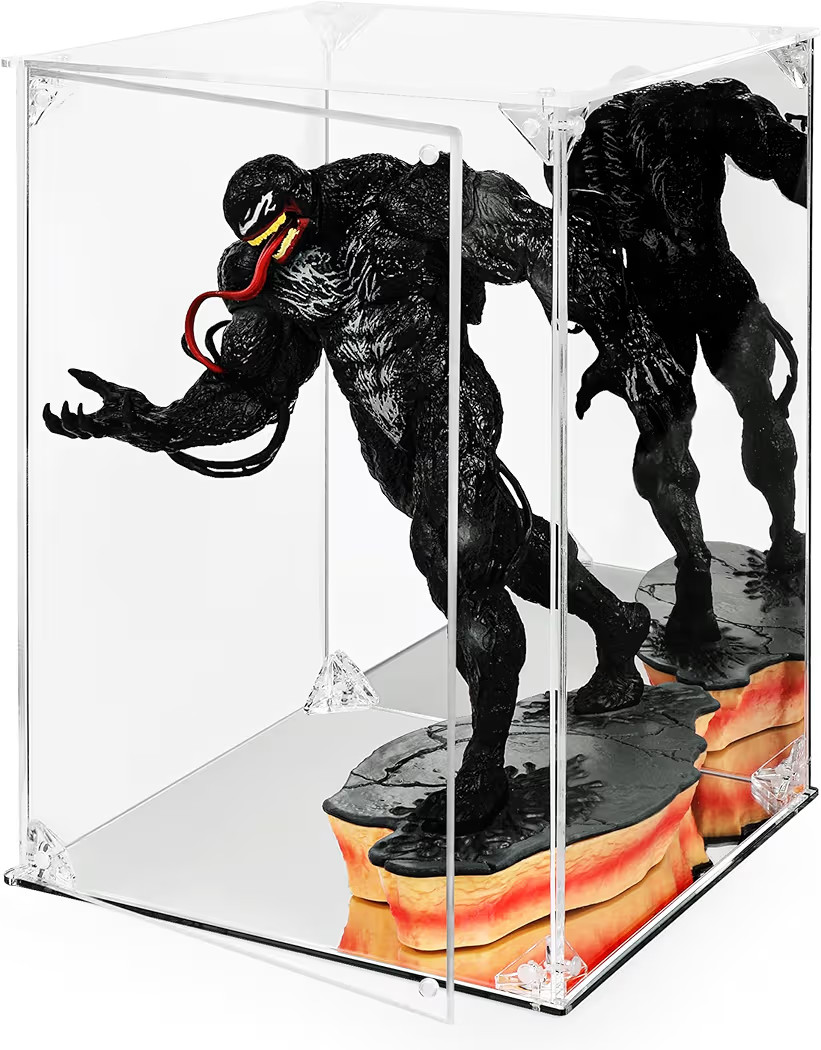 Acrylic Display Case - Mirrored Back & Base | Front Magnetic Closure | UV Protected Display Box |... | Amazon (US)