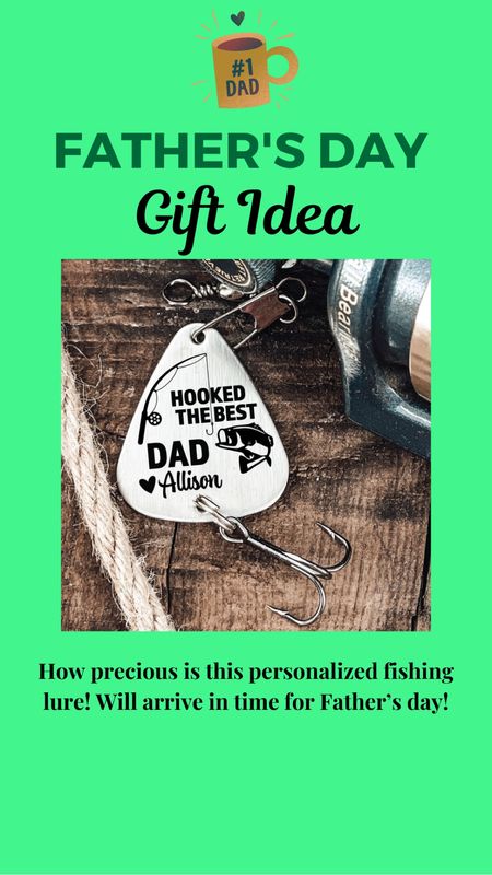 How precious is this personalized fishing lure! Can be for a dad or granddad.  Will be here in time for Father’s Day! 

#LTKFindsUnder50 #LTKGiftGuide #LTKMens