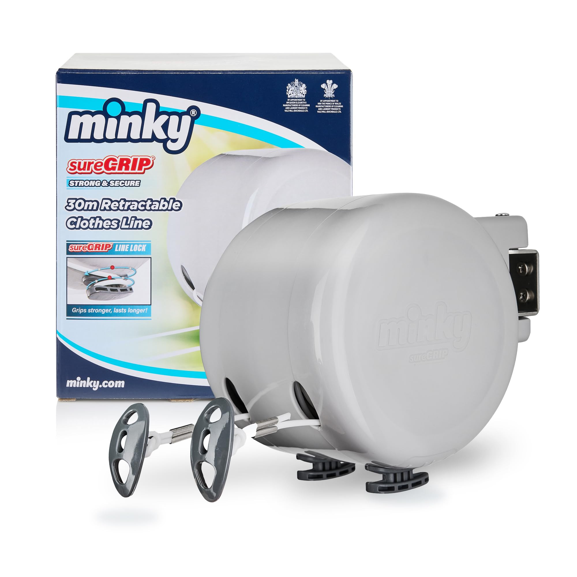Minky Homecare Outdoor Retractable Dual Clothesline - Heavy Duty PVC Coated Line - Energy and Spa... | Amazon (US)