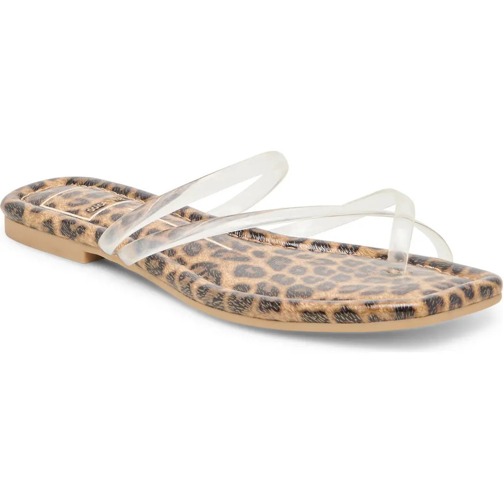 Dolce Vita Leanna Slide Sandal in Leopard Vinyl at Nordstrom Rack, Size 9 | Nordstrom Rack