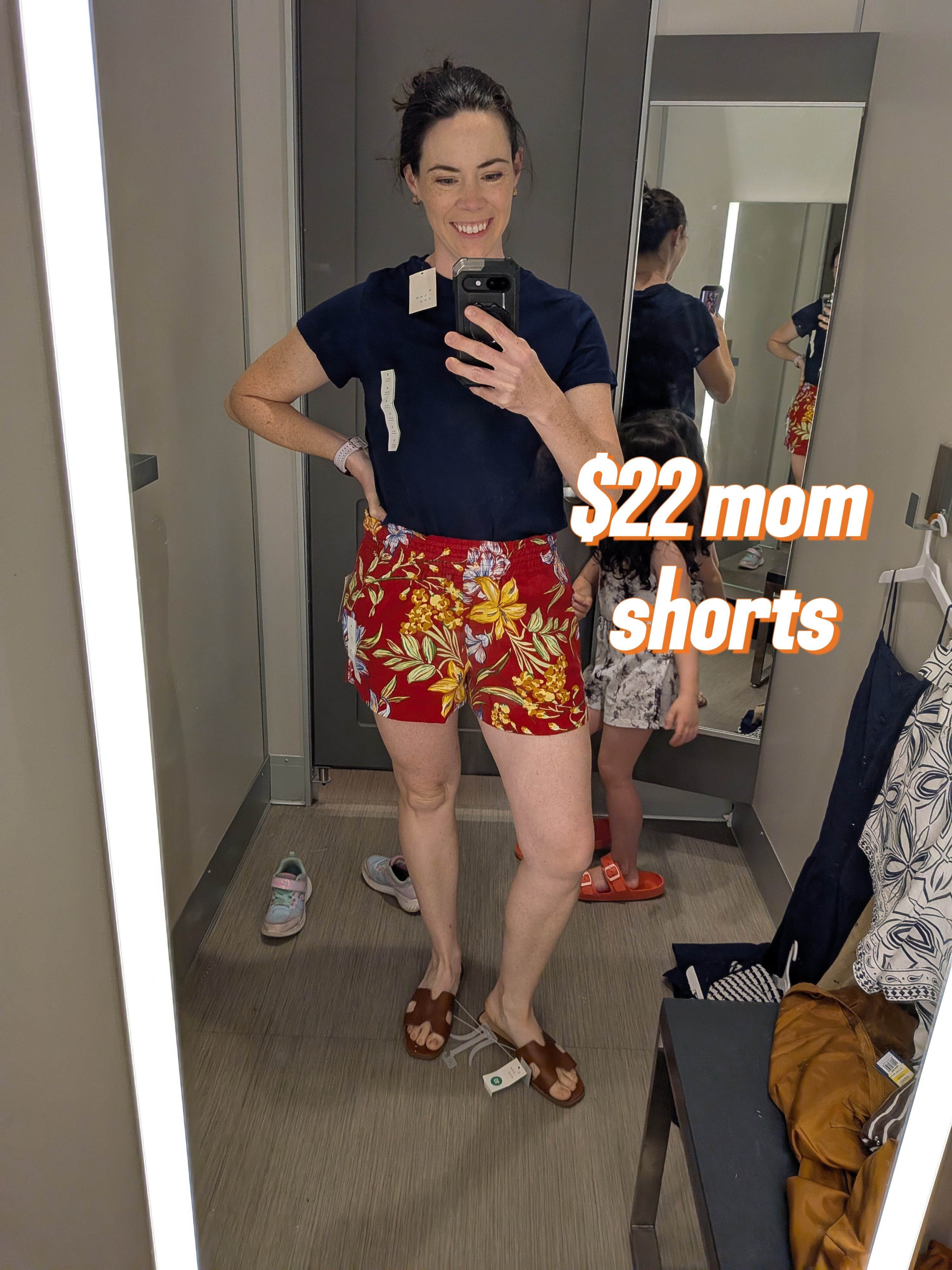 $22 red floral shorts at target! Grab and go knowing youre looking cute all day long! I'm 5'8"160lbs wearing a Medium 

#LTKmomlife #LTKootd #LTKSeasonal