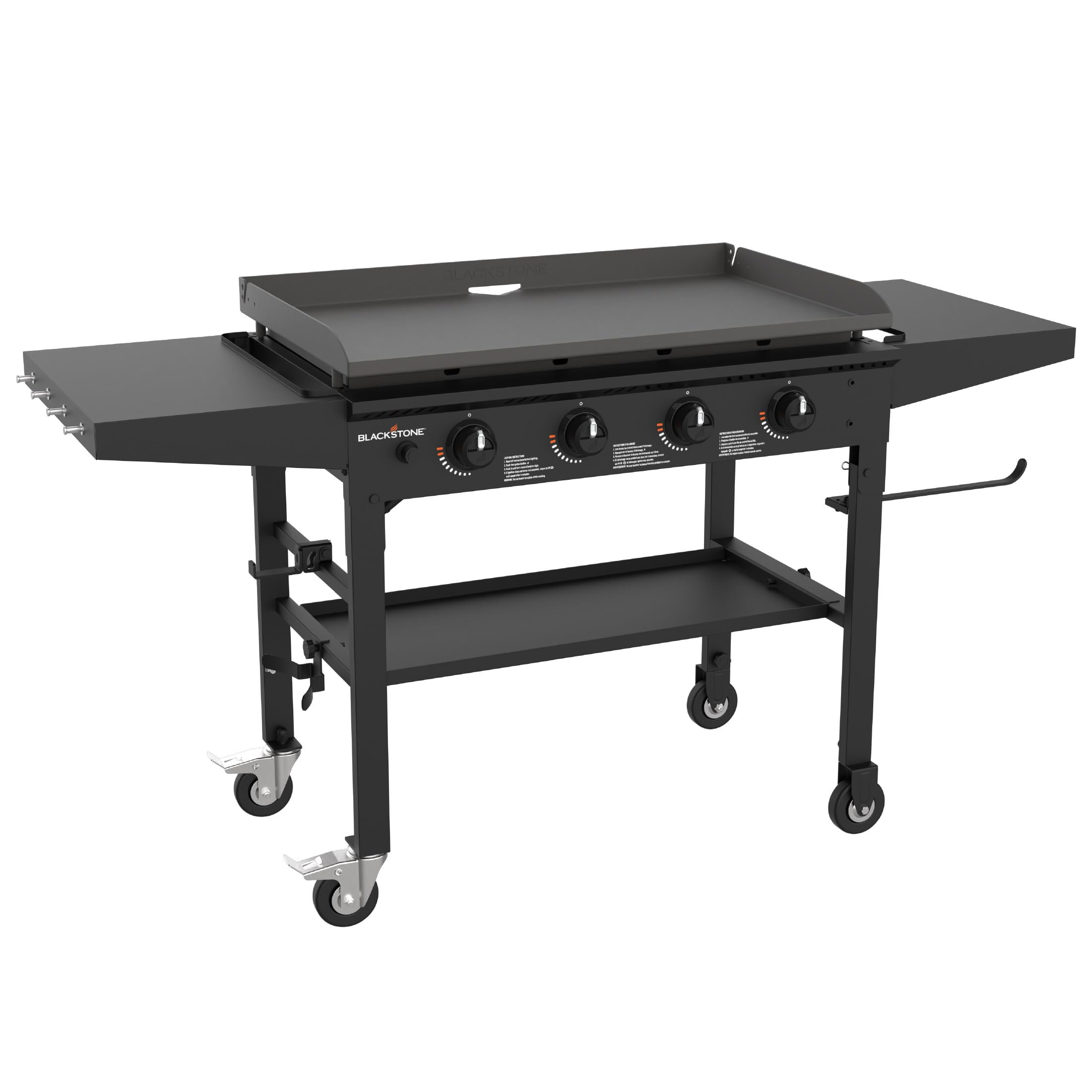 Blackstone 1554 36” Omnivore Griddle with Folding Side Shelves, Powder Coated Steel, Black | Amazon (US)