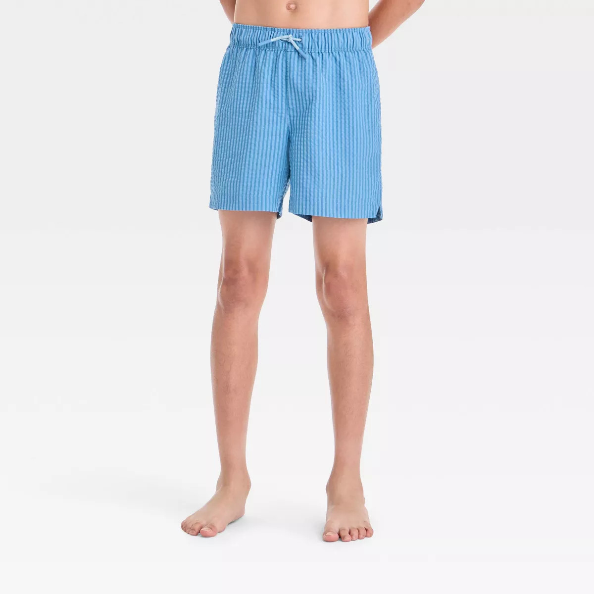 Boys' Striped Swim Shorts - art class™ Blue XS | Target