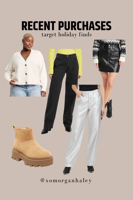 Recent finds at target! Sweaters and boots 30% off rn!! I did a 10 in these boots because they are wide and a xxl in sweater, 16 in denim/skirt

#LTKplussize #LTKCyberWeek #LTKfindsunder50