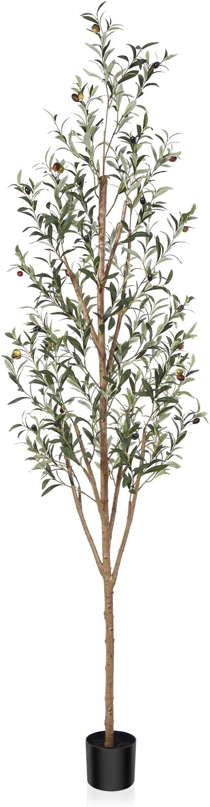 Kazeila Artificial Olive Tree Realistic Fake Silk Tree 7 Feet Tall Faux Plant for Home Decor Indo... | Amazon (US)