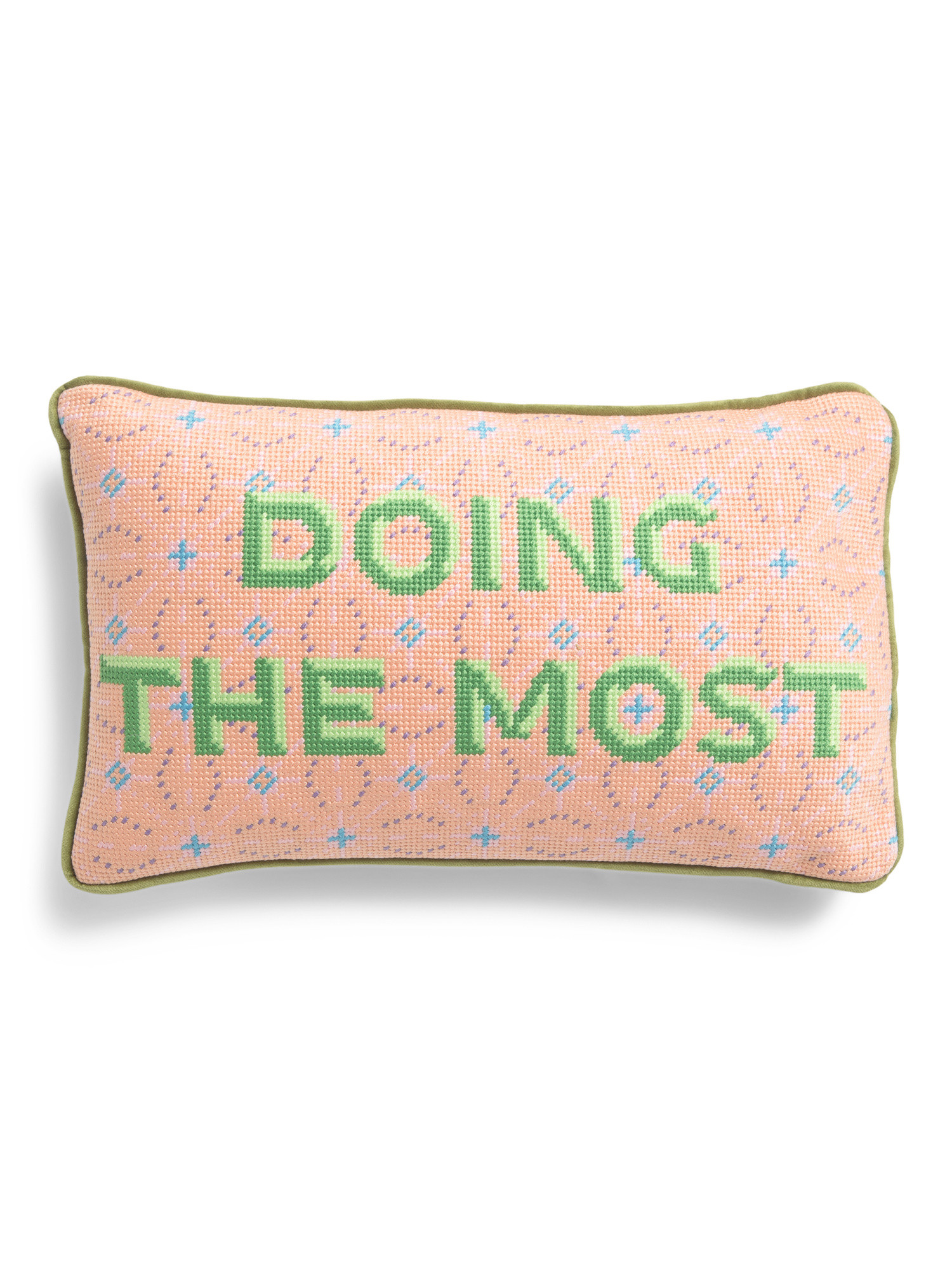 9x15 Doing The Most Needlepoint Pillow | TJ Maxx