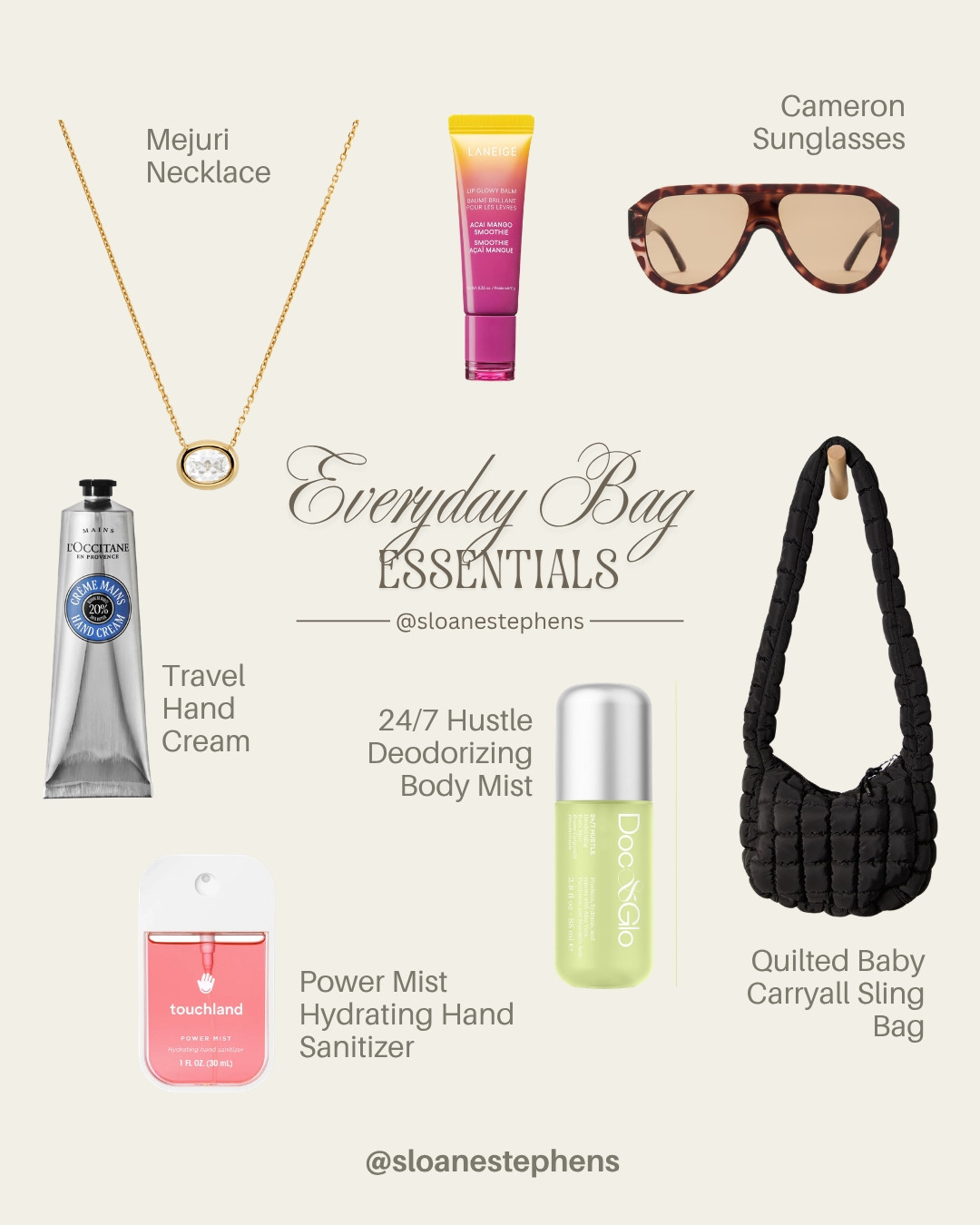 Everyday bag essentials ✨

#LTKsummer #LTKfitness #LTKgiftguide