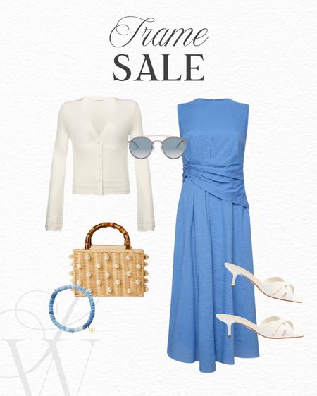 Frame Memorial Day weekend sale!! Love this pretty blue dress 

#LTKOver40 #LTKStyleTip #LTKSaleAlert