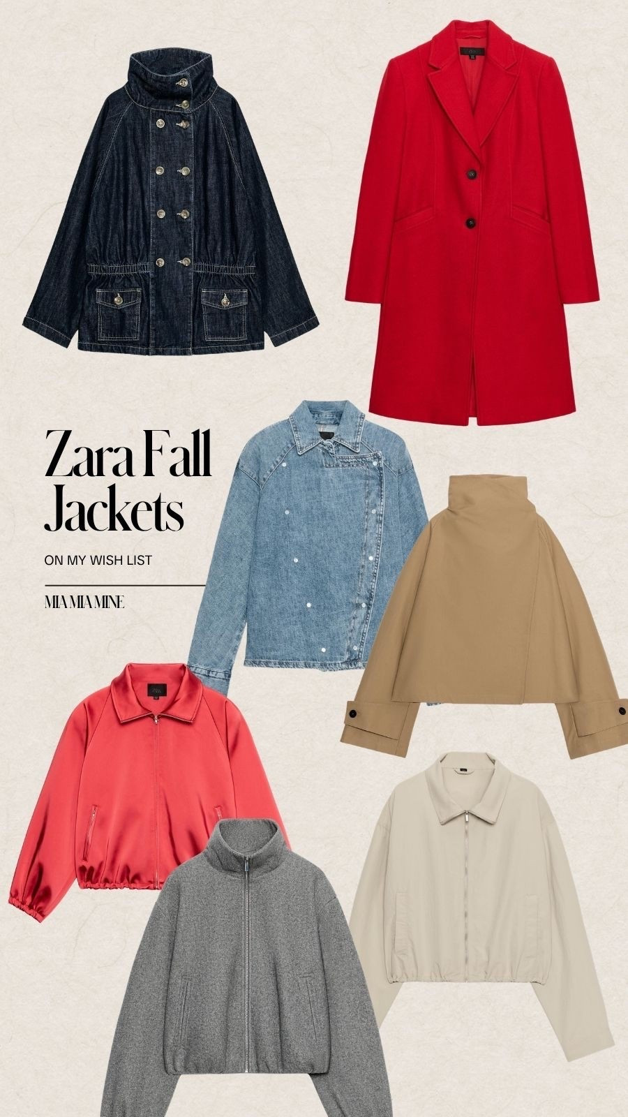 Zara fall jackets on my wish list
Bomber jackets, trench coats, denim jackets

#LTKOver40 #LTKSeasonal #LTKootd