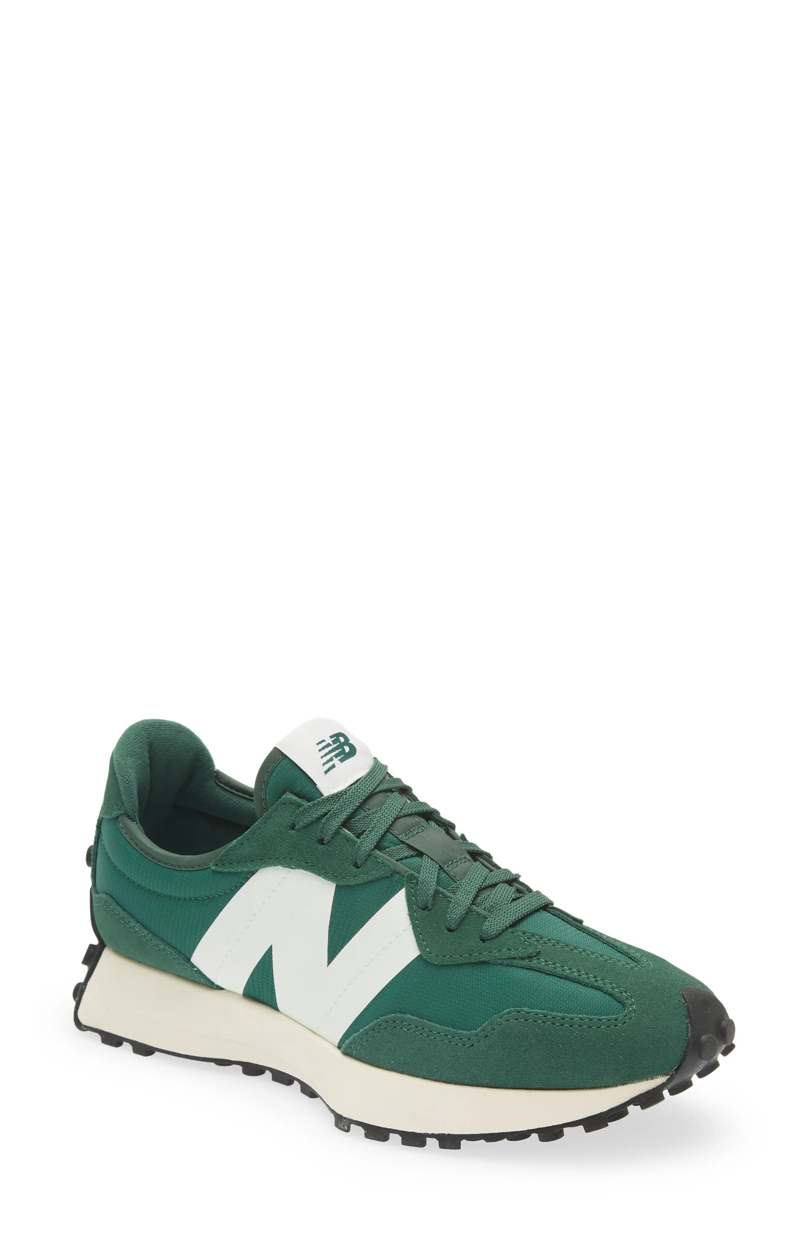 New Balance 327 Sneaker in Team Forest Green/White at Nordstrom, Size 14 | Nordstrom