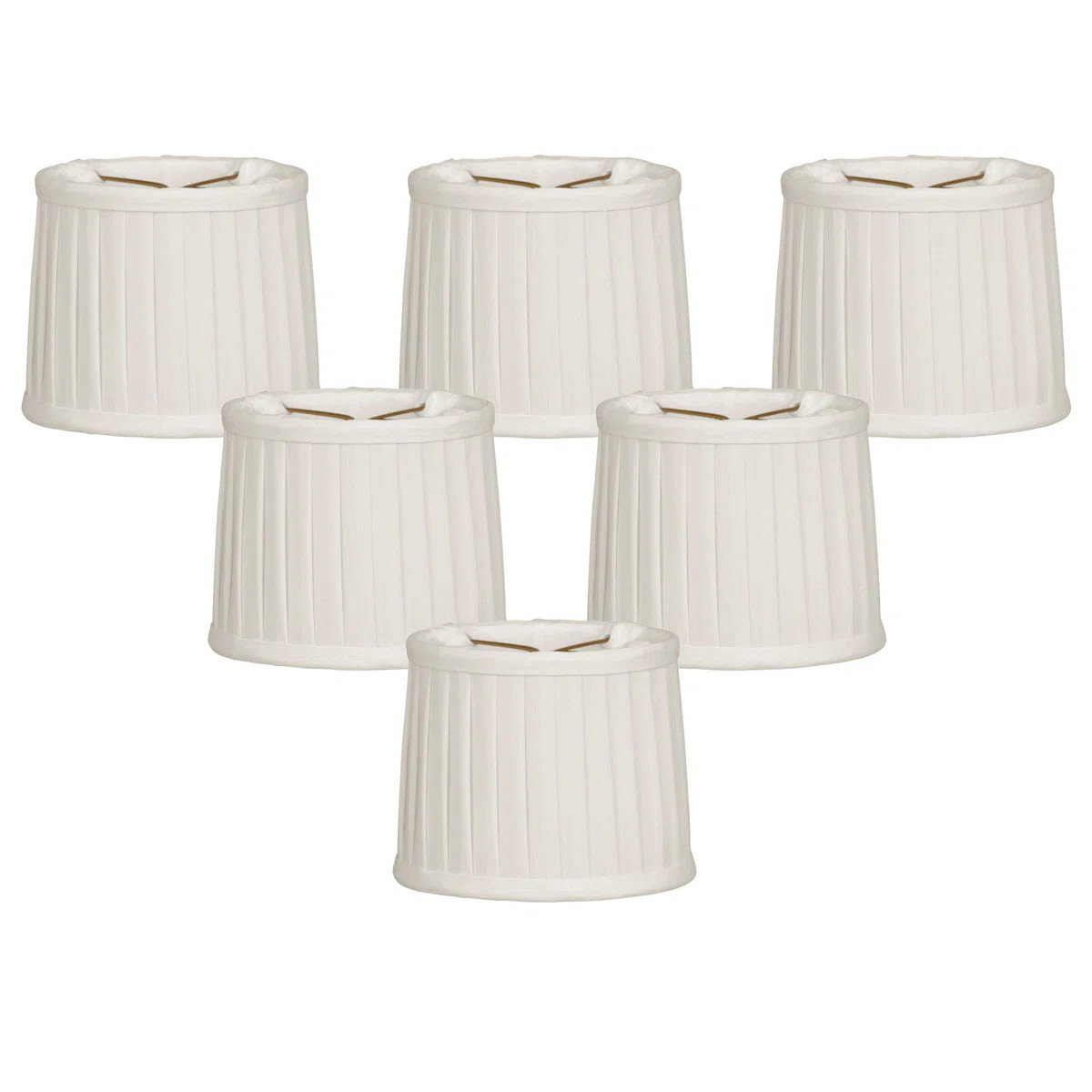 4.25" H Silk/Shantung Drum Candelabra shade ( Clip on ) | Wayfair North America