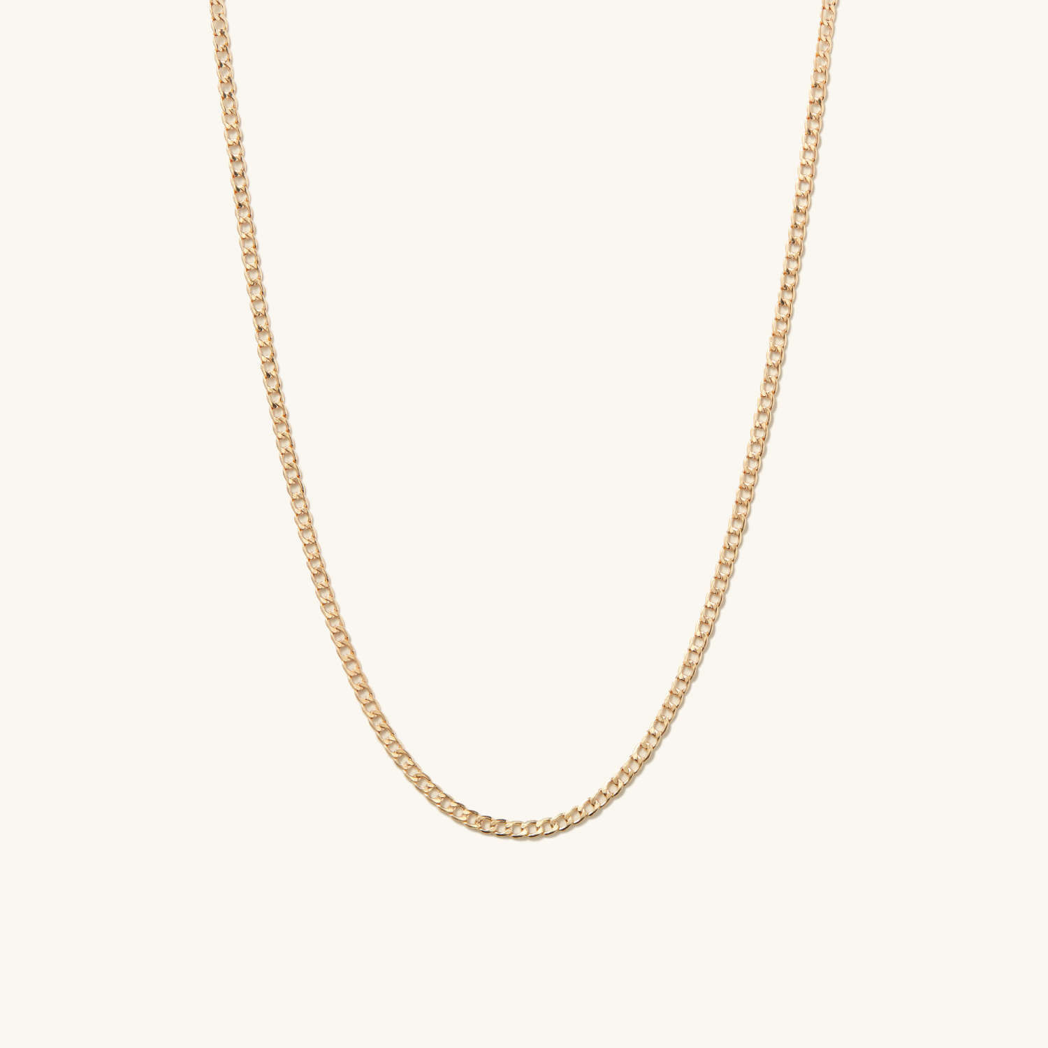 Flat Curb Chain Necklace | Mejuri (Global)