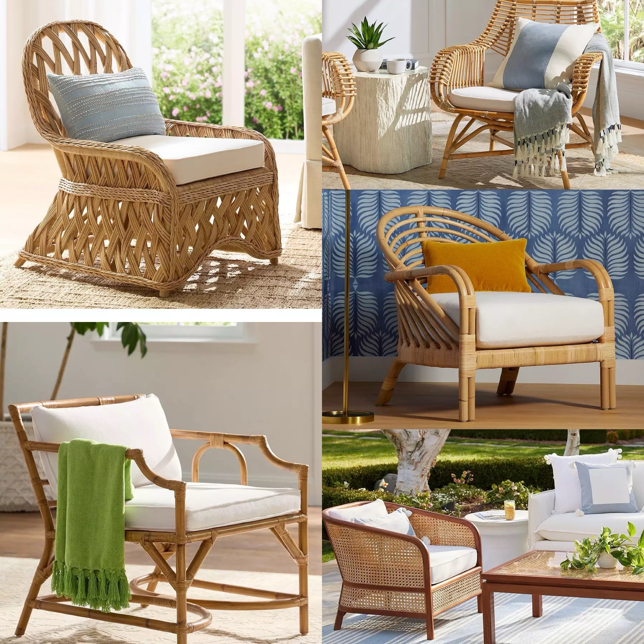 Rattan lounge chairs that elevate your home indoor and outdoors with relaxing elegance. Up to 40% off at Serena&Lily. #loungechairs 

#LTKHome #LTKSummerSales #LTKSaleAlert