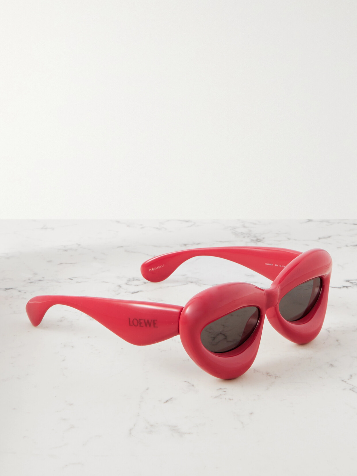 Loewe - Inflated Cat-eye Acetate Sunglasses - Red | NET-A-PORTER (US)