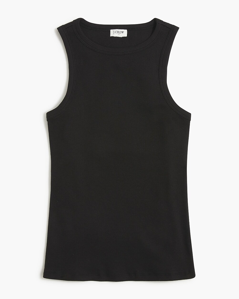 High-neck ribbed tank top | J.Crew Factory