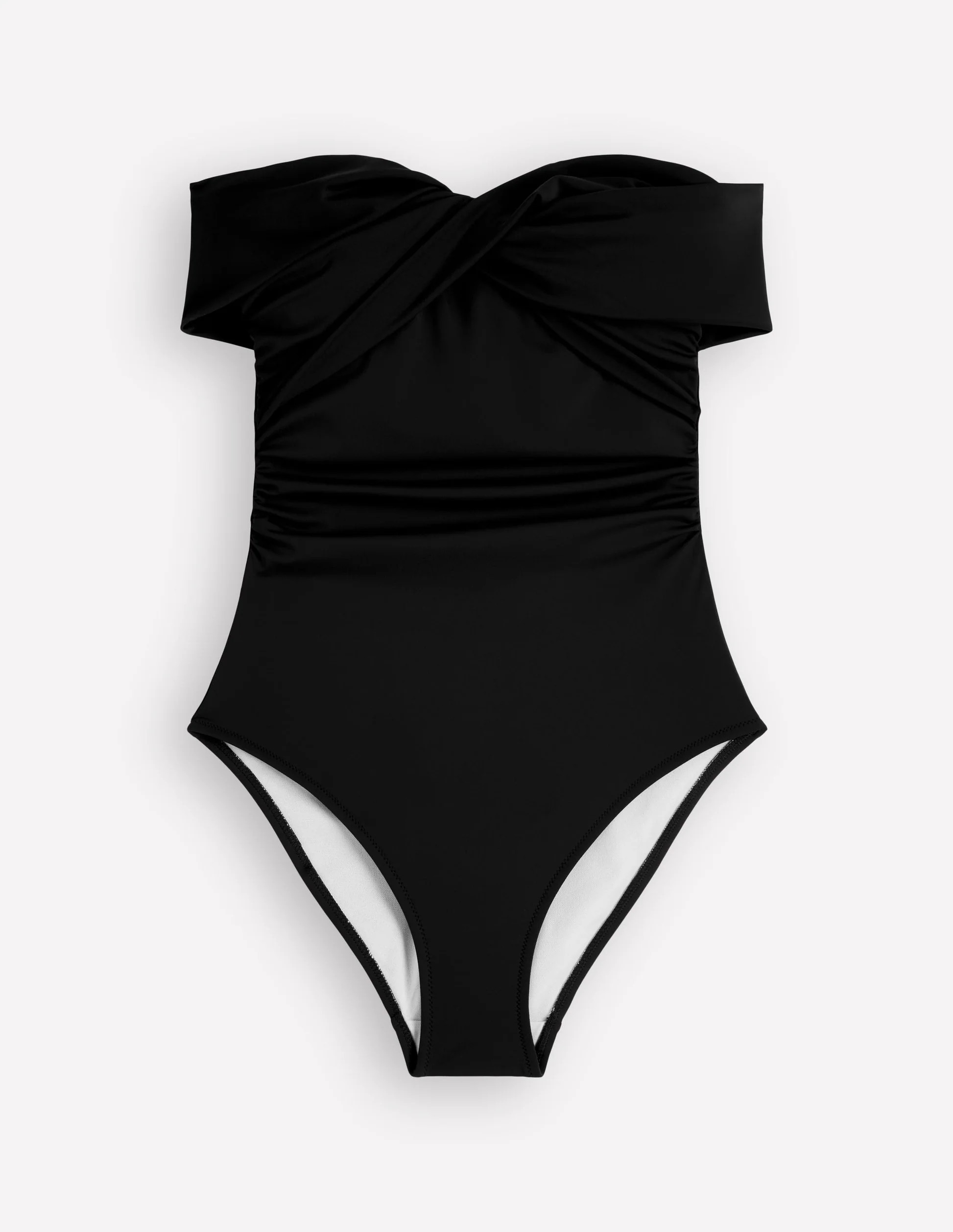 Bardot Wrap Swimsuit-Black | Boden UK