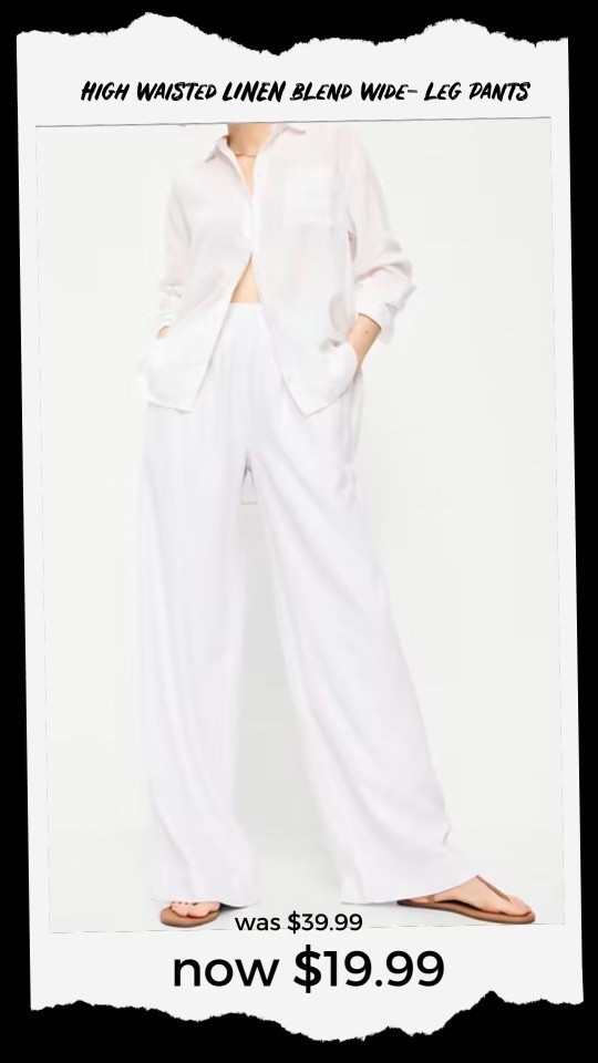 High waisted , wide leg ,  linen blend pants for spring break/ summer season! Now on sale for $19.99 !

#LTKSaleAlert #LTKSpringSale #LTKU