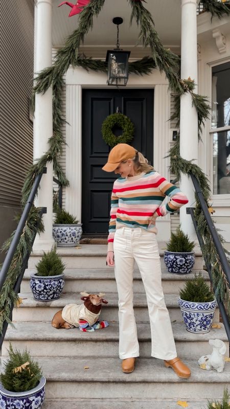 🎀🌲 The bow is back! And so are these iconic @Gap sweaters, which make for the coziest gifts this holiday season. They're also 50-60% off right now!  (Discount applied at checkout.) Oh, and Noo-dolph, gimme back my socks. Links in Stories for our favorite Gap pieces or shop via LTK #ad #howyouweargap

#LTKsalealert #LTKCyberWeek #LTKGiftGuide