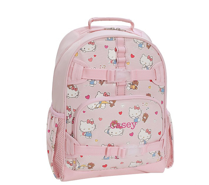 Mackenzie Hello Kitty® Hearts Glow-in-the-Dark Backpacks | Pottery Barn Kids