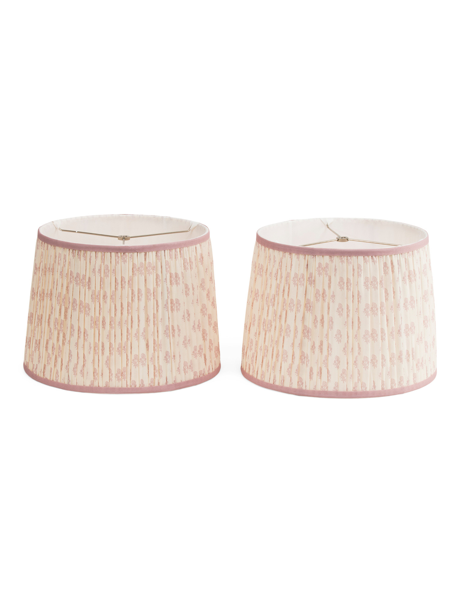 2pk 10x14 Stamped Floral Pleated Shades | TJ Maxx