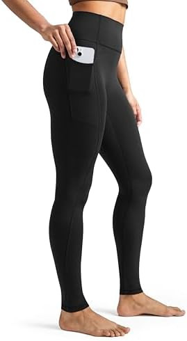 Colorfulkoala Dreamlux No Front Seam Leggings with Pockets for Women, High-Waisted Soft Yoga Pant... | Amazon (US)