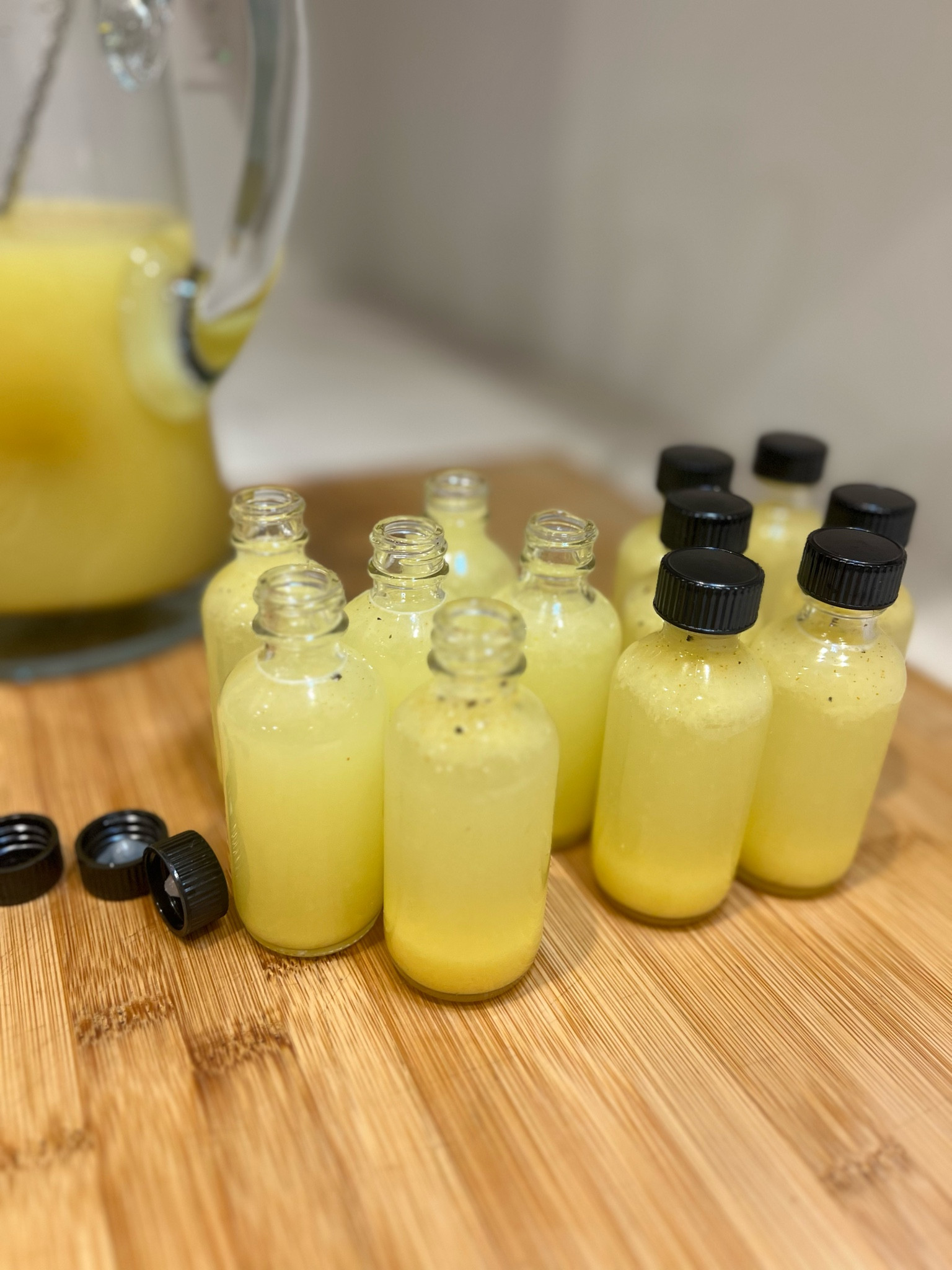 Turmeric and ginger shots 

#LTKHome #LTKActive #LTKFitness