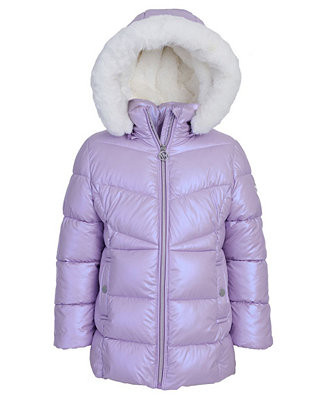Michael Kors Toddler and Little Girls Stadium Puffer Jacket - Macy's | Macy's