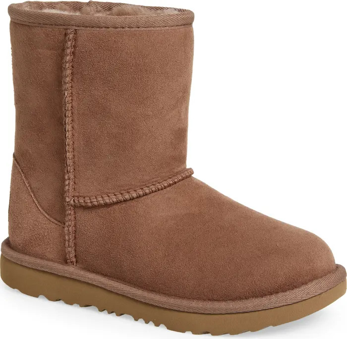 UGG® Kids' Classic Short II Water Resistant Genuine Shearling Boot | Nordstrom | Nordstrom