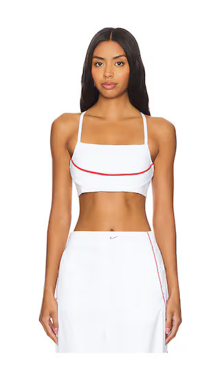 X Jacquemus Bra in White & University Red | Revolve Clothing (Global)