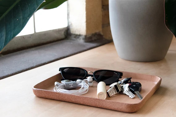 Molded Leather Valet Tray. Desk Organizer. Jewelry Tray. | Etsy | Etsy (US)