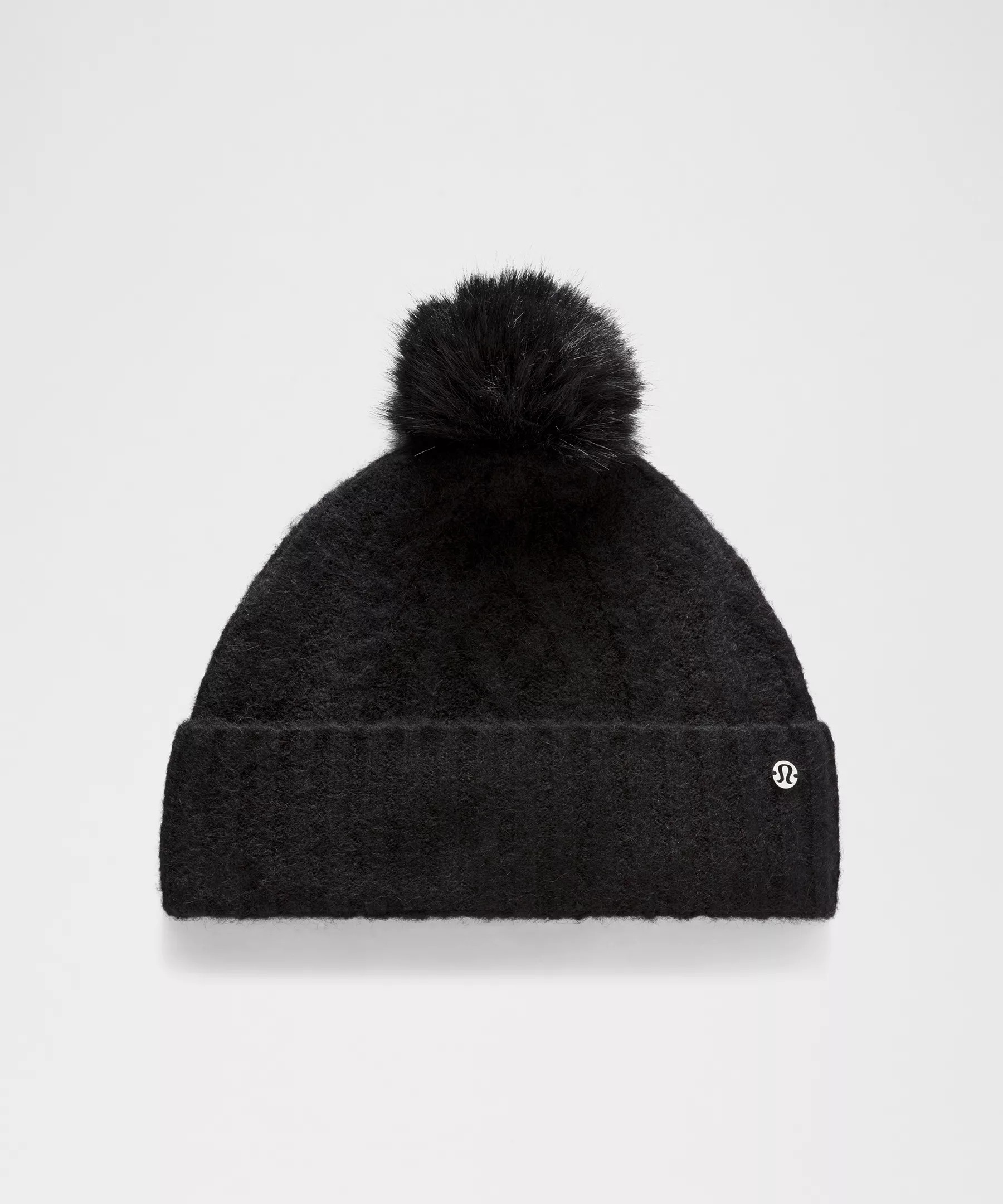 Alpaca Wool-Blend Cable-Knit Fleece-Lined Pom Beanie | Lululemon (US)