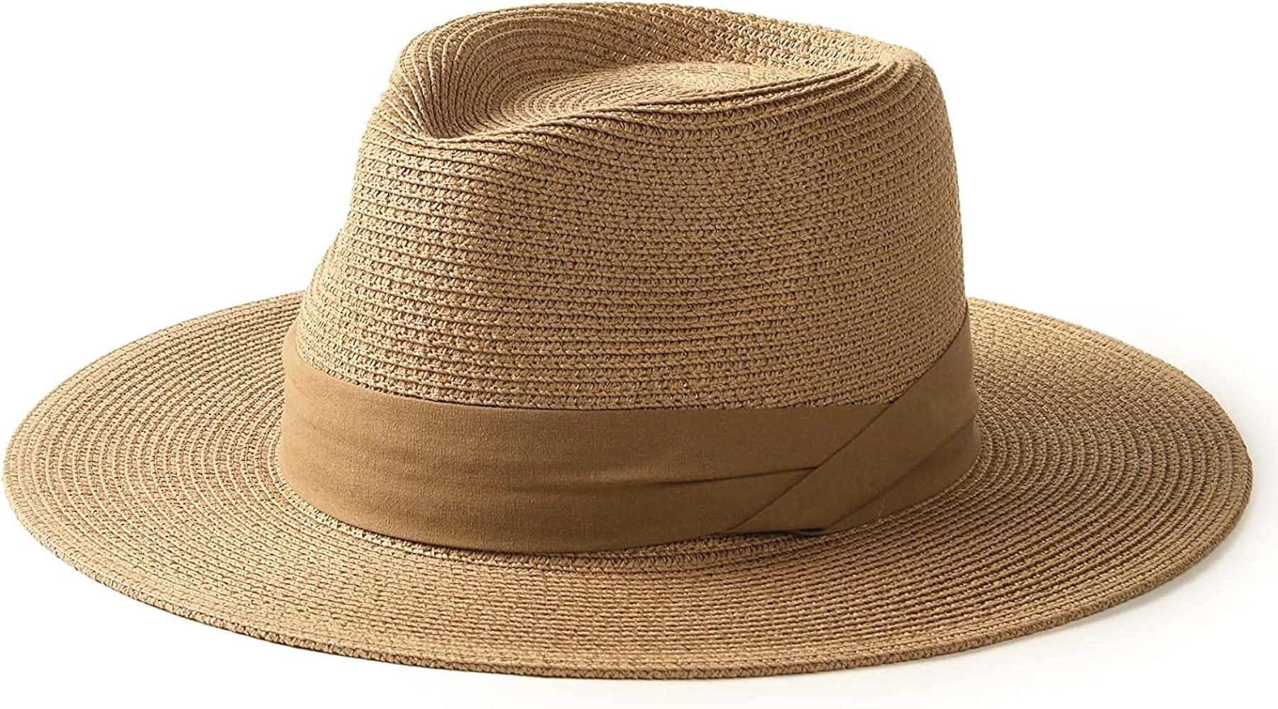 FURTALK Womens Mens Wide Brim Straw Panama Hat Fedora Summer Beach Sun Hat UPF Straw Hat for Wome... | Amazon (CA)