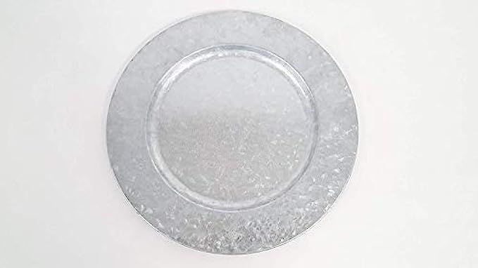 Galvanized Metal Charger Plate | Amazon (US)
