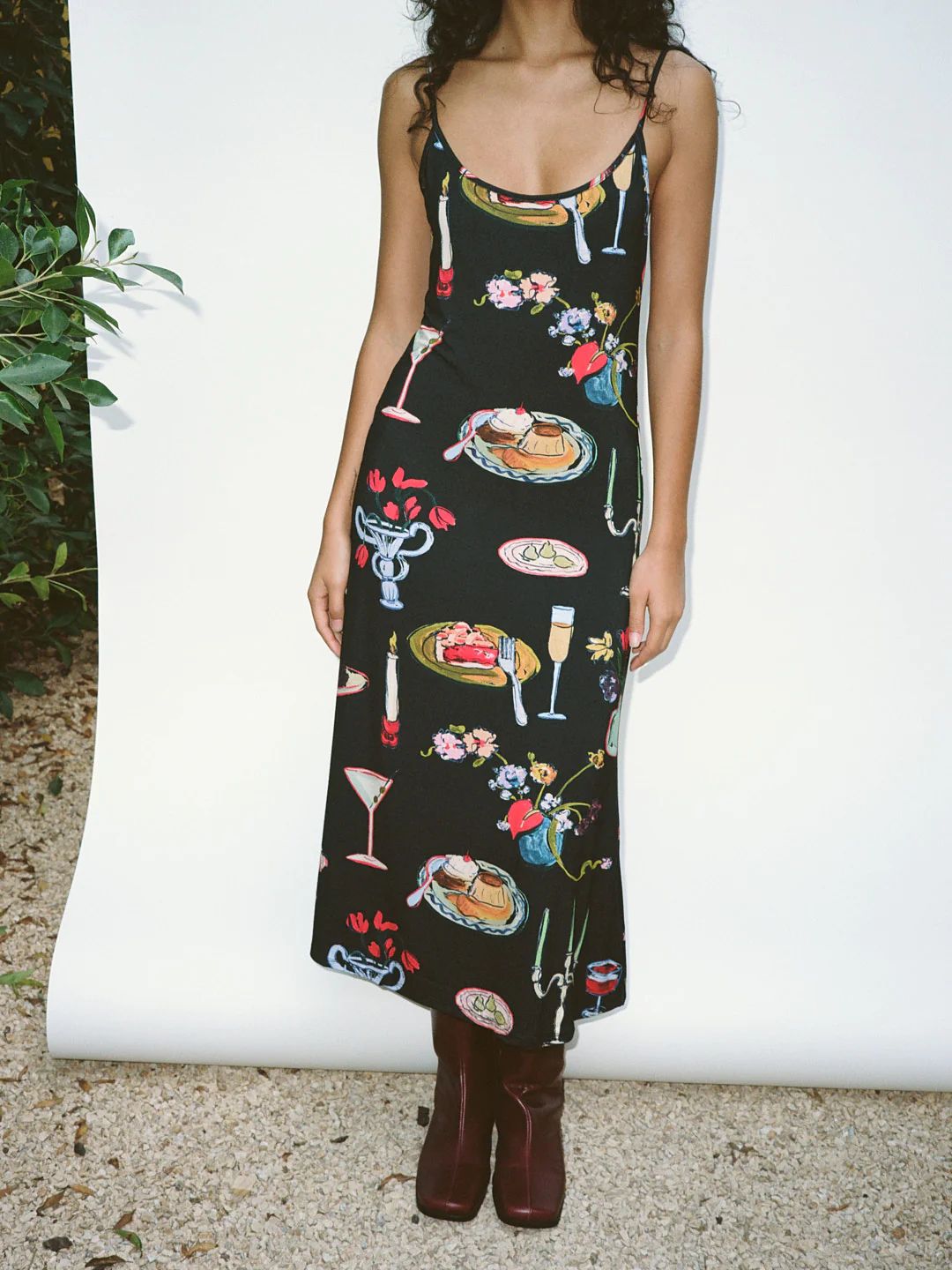 Sofia Slip Dress - Set the Table Caviar | Lisa Says Gah
