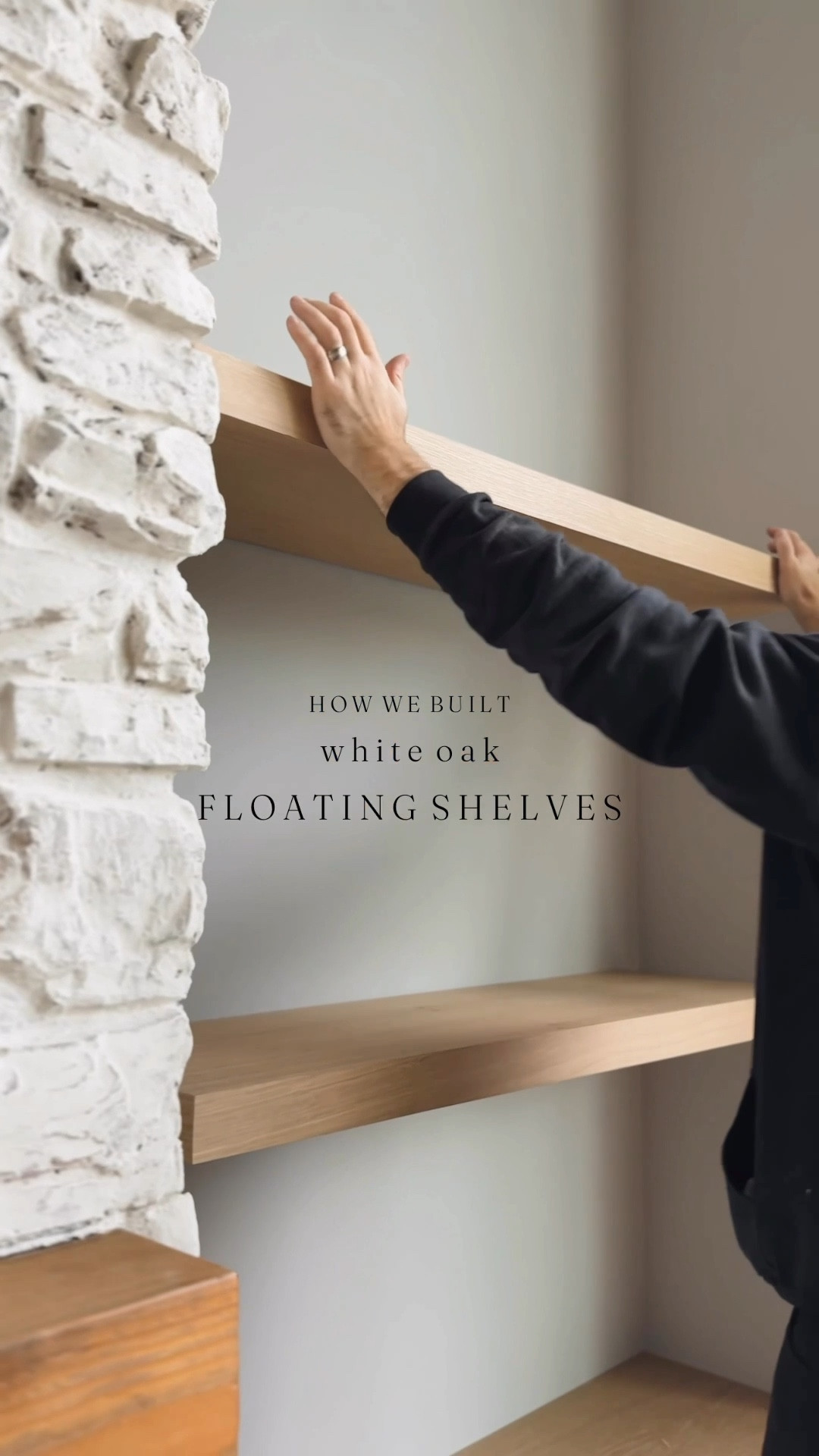 how we built |WHITE OAK FLOATING SHELVES| step by step 🙌🏼
Finished with Rubio Monocoat Oil Plus 2C color: Natural. Mounting brackets are Shelfology Aksel HD floating shelf bracket. 

#LTKWatchNow #LTKHome