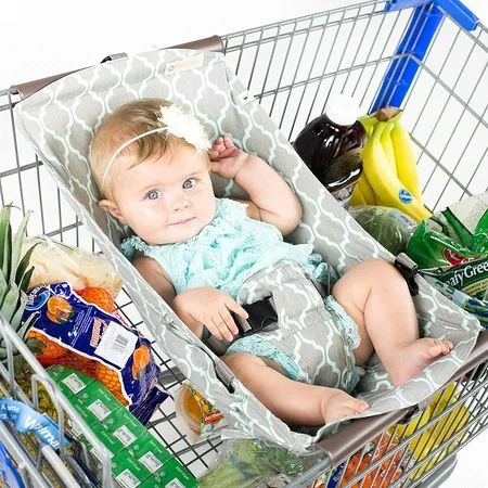 BINXY BABY Shopping Cart Hammock The Original Holds All Car Seat Models Ergonomic Infant Carrier + P | Walmart (US)
