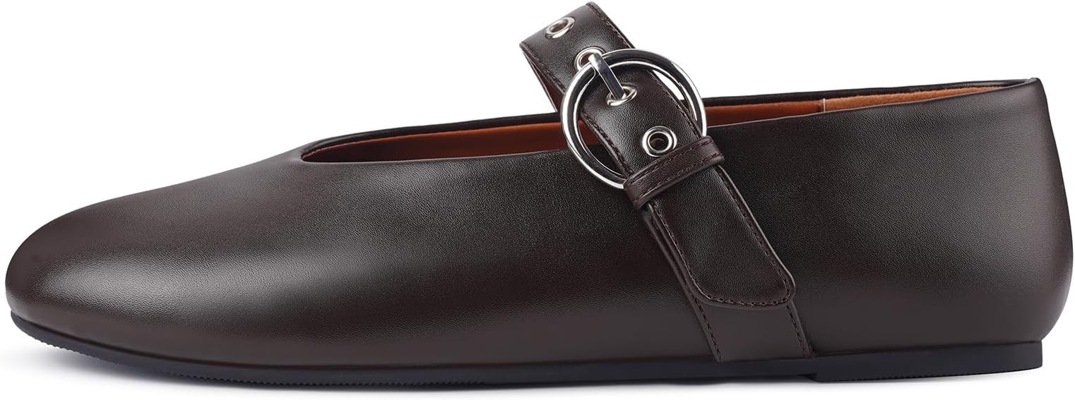 Gothictor Leopard Flats for Women Mesh Flats Ballet Flats Mary Jane Flats Women's Dress Shoes Bal... | Amazon (US)