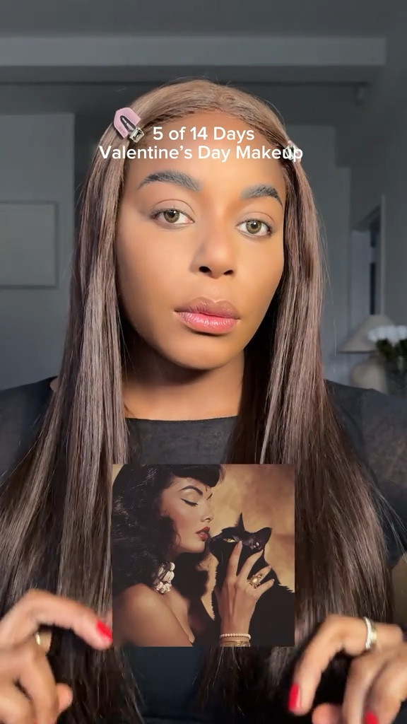 Day 5 of sharing sultry, flattering Valentine’s Day makeup! Today, we’re doing this feminine, dark and edgy black cat energy makeup. Using Rhode, makeup by Mario, and more! … For more links to tabitha stretch belt, women’s airy sleek deep zip pullover sweatshirt, swiftly tech long-sleeve shirt, satchel bags, calf hair shoes, nighttime routine, winter denim, toasty blush, date night outfits, valentines outfit women, follow me on LTK! ✨

#LTKBeauty #LTKValentine #LTKgrwm